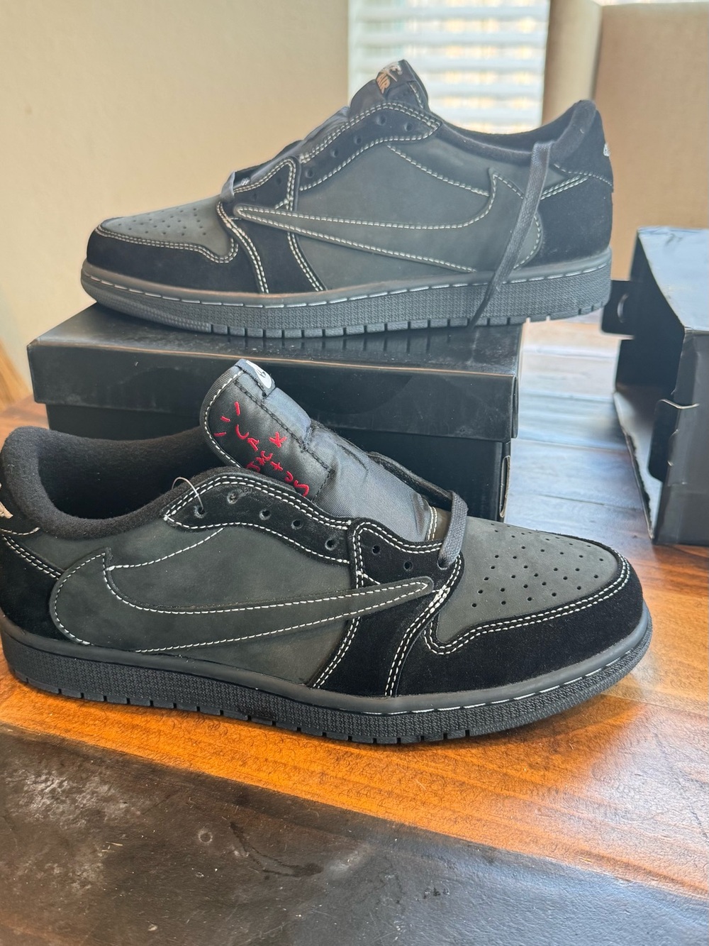 Travis Scott Black Low-Top Sneakers NO BOX
